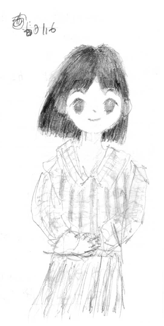 area for drawing - a girl b0116_03.