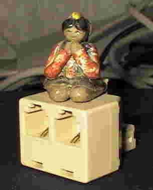 area for drawing - from photograph of small pottery figure of Jyako Aisyou ( Virtual char ).