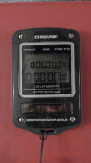 view of stopwatch. 